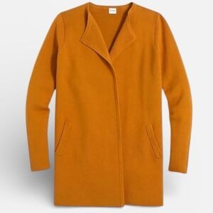 J.crew Factory Vanessa Sweate-Jacket Cardigan Burnished Cooper Knit Longline.